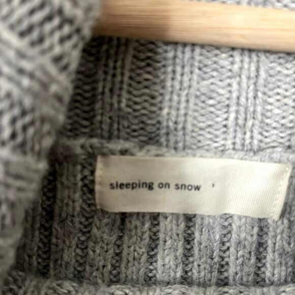 SLEEPING IN THE SNOW BY ANTHROPOLOGIE  COWL NECK RABBIT HAIR SWEATER SIZE SSIZE - Picture 9 of 10